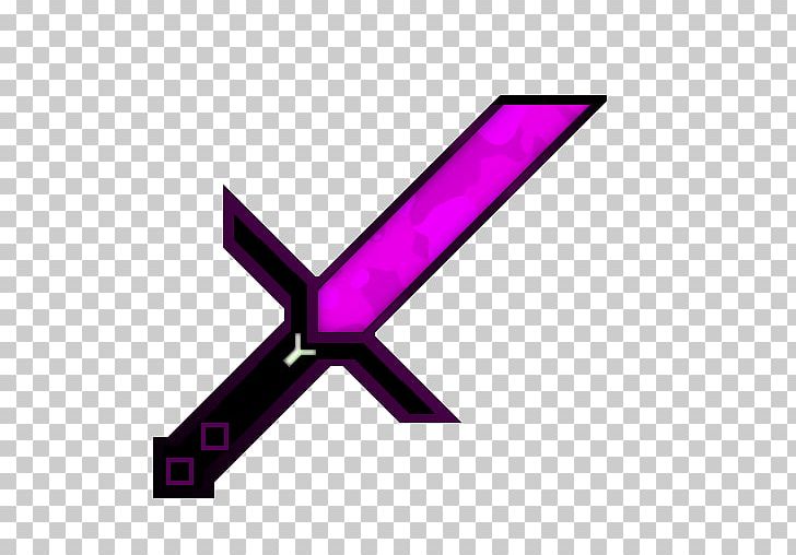 Minecraft Small Sword Player Versus Player PNG, Clipart, Angle, Diamond, Diamond Sword, Line, Magenta Free PNG Download
