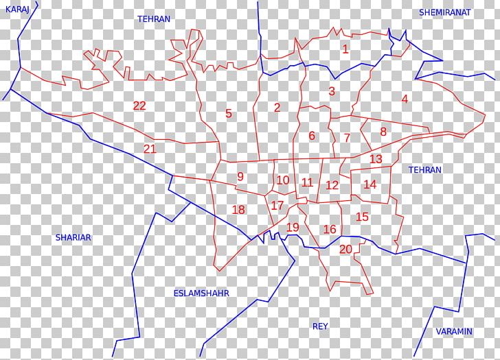 Tehran Map مناطق شهری تهران City Neighbourhood PNG, Clipart, Administrative Division, Angle, Area, City, Diagram Free PNG Download