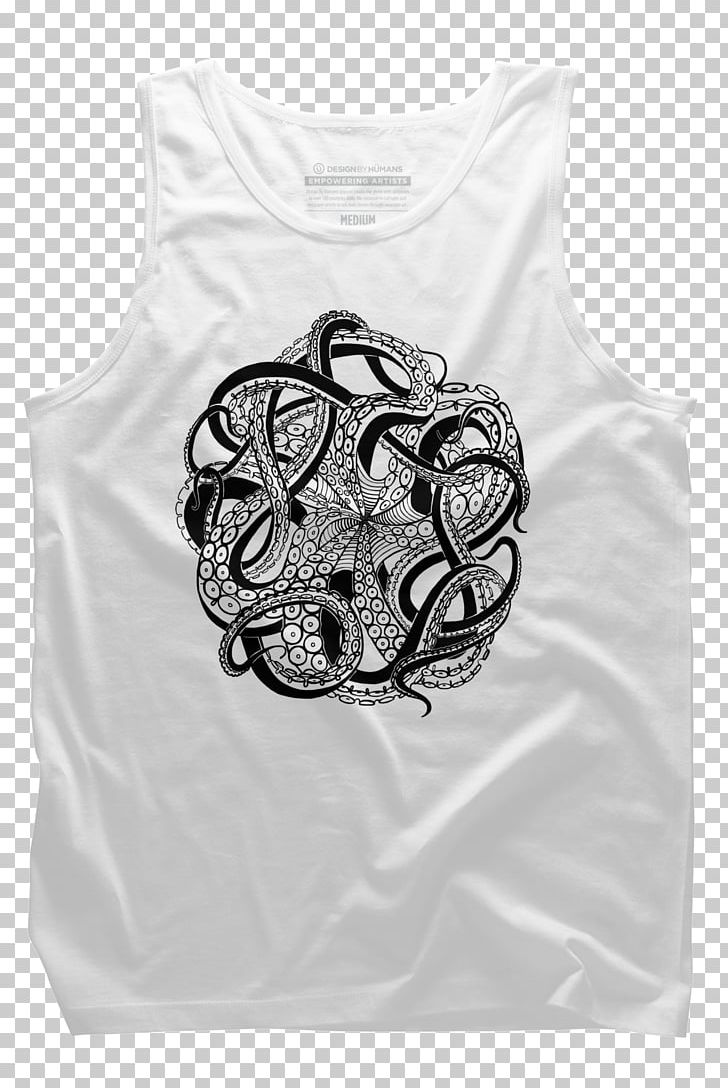 T-shirt Sleeveless Shirt Design By Humans PNG, Clipart, Active Tank, Black, Black And White, Brand, Clothing Free PNG Download