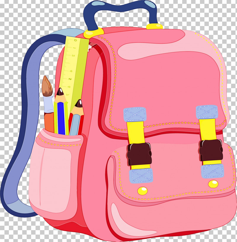 Bag Backpack Handbag Yellow Magenta PNG, Clipart, Backpack, Bag, Handbag, Magenta, Paint Free PNG Download