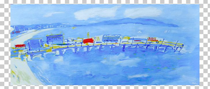 Santa Monica Pier Watercolor Painting Santa Barbara 09738 PNG, Clipart, Acrylic Paint, Arctic, Art, Artwork, Blue Free PNG Download