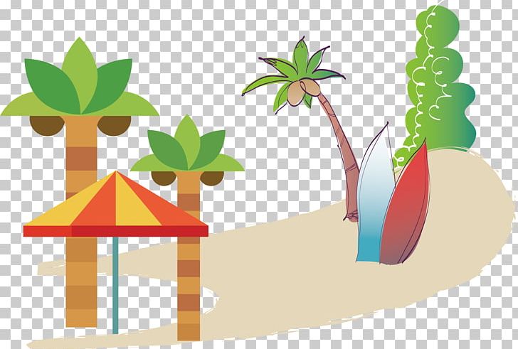 Coconut Tree Sun Umbrella Beach PNG, Clipart, Animation, Beach, Cartoon, Cartoon Coconut Tree, Clip Art Free PNG Download
