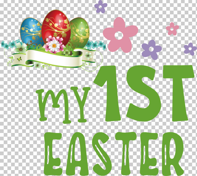 Happy Easter Day My 1st Easter PNG, Clipart, Green, Happy Easter Day, Logo, M, Meter Free PNG Download