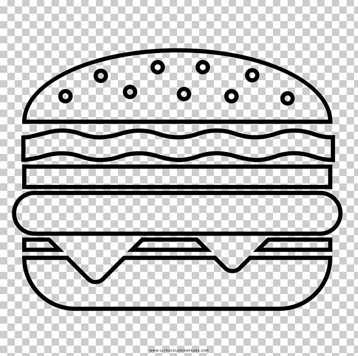 Hamburger Cheeseburger Hamburg Steak Drawing Coloring Book PNG, Clipart, Angle, Ausmalbild, Black, Black And White, Cheese Free PNG Download