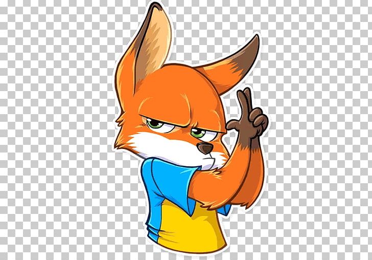 Red Fox Telegram Sticker PNG, Clipart, Arrow, Carnivoran, Cartoon, Dog Like Mammal, Ferdinand Free PNG Download