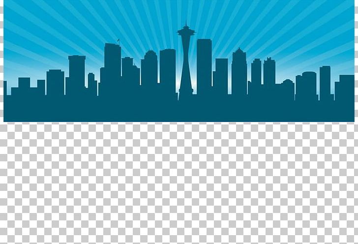 Seattle Silhouette Skyline PNG, Clipart, Art, Blue, Blue Abstract, Blue Background, Blue Flower Free PNG Download