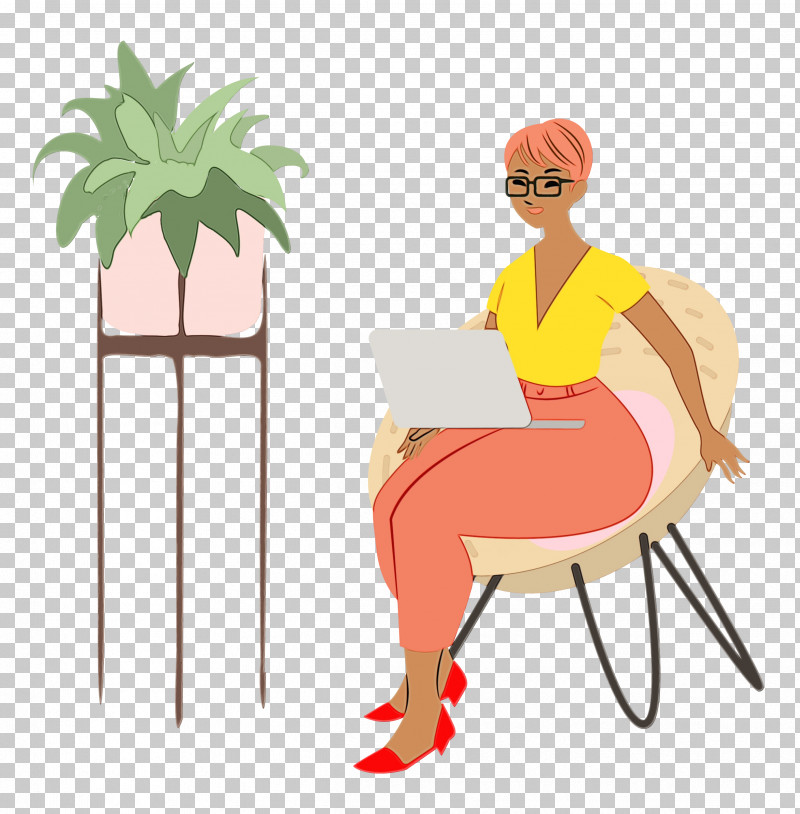 Orange PNG, Clipart, Alone Time, Behavior, Cartoon, Chair, Computer Free PNG Download