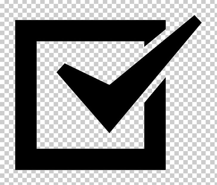 Checkbox Check Mark Checklist Computer Icons PNG, Clipart, Angle, Black, Black And White, Brand, Button Free PNG Download