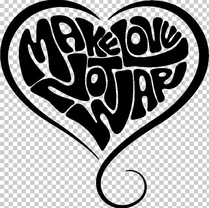 Make Love PNG, Clipart, Area, Artwork, Black And White, Decal, Heart Free PNG Download
