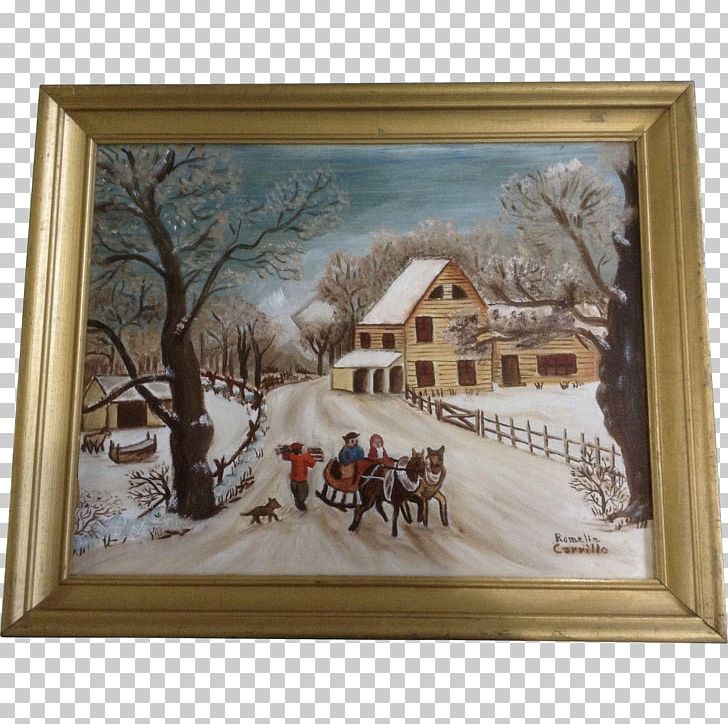 Painting Frames Winter PNG, Clipart, Art, Art Painting, Artwork, Folk, Folk Art Free PNG Download