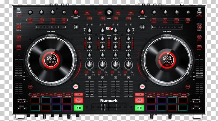 Numark NS6II DJ Controller Numark Industries Disc Jockey PNG, Clipart, Audio, Audio, Audio Equipment, Audio Mixers, Computer Dj Free PNG Download