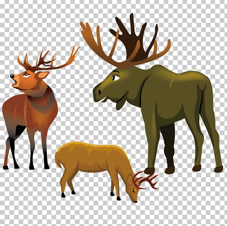 Reindeer Elk Moose Red Deer PNG, Clipart, Animal, Antler, Balloon Cartoon, Cartoon, Cartoon Character Free PNG Download