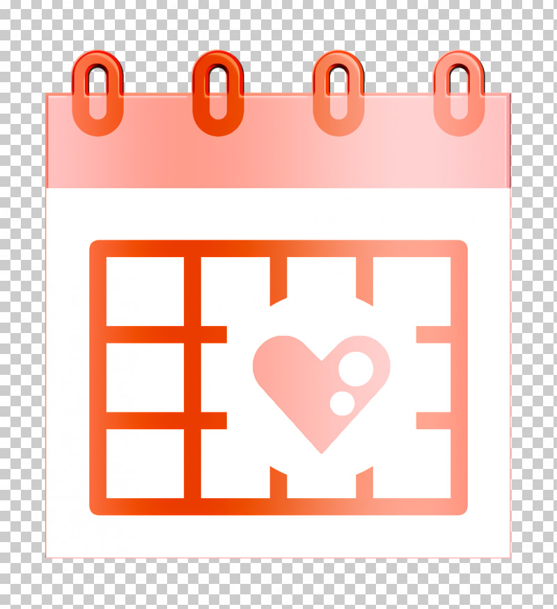 Wedding Icon Wedding Day Icon Calendar Icon PNG, Clipart, Calendar Icon, Heart, Line, Orange, Square Free PNG Download