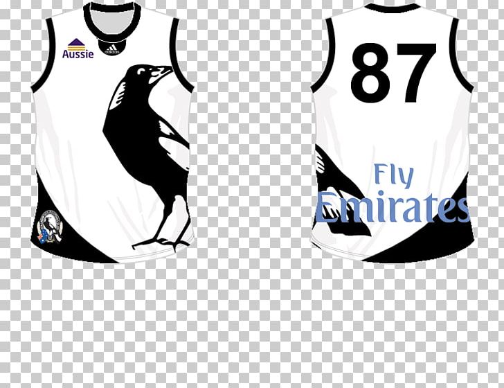 Sports Fan Jersey T-shirt Collingwood Football Club Logo Sleeve PNG, Clipart, Active Shirt, Australian Football League, Australian Rules Football, Black, Brand Free PNG Download