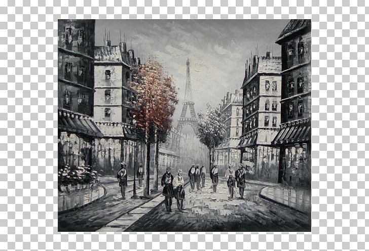 Paris Oil Painting Canvas Art PNG, Clipart, Building, Canvas, Canvas Print, City, Cityscape Free PNG Download