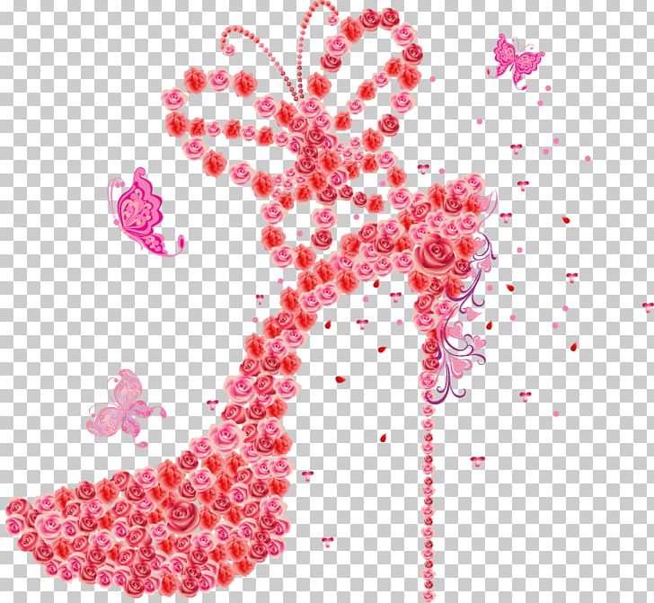 High-heeled Footwear Rose Shoe PNG, Clipart, Accessories, Euclidean Vector, Fashion, Flower, Gift Free PNG Download