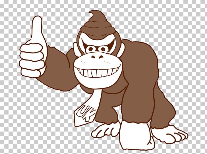 Gorilla Niconico Donkey Kong PNG, Clipart, Animals, Art, Canidae, Carnivoran, Cartoon Free PNG Download