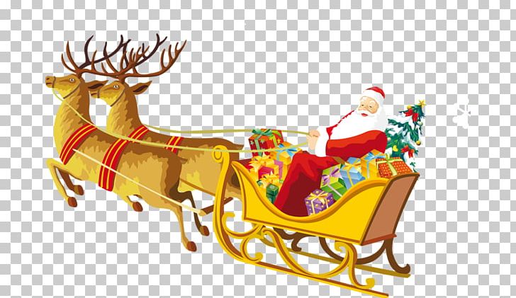 Santa Claus Reindeer Rudolph Christmas Decoration PNG, Clipart,  Free PNG Download