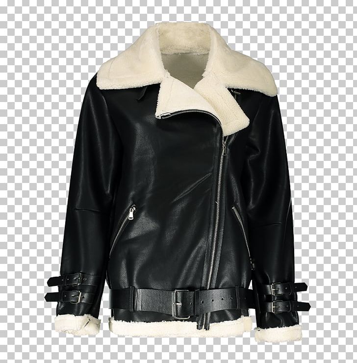 Leather Jacket Shearling Coat PNG, Clipart, Clothing, Coat, Collar, Fake Fur, Flight Jacket Free PNG Download