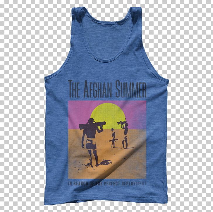 T-shirt Afghanistan Sleeveless Shirt Top PNG, Clipart, Active Tank, Afghanistan, Blue, Clothing, Endless Free PNG Download
