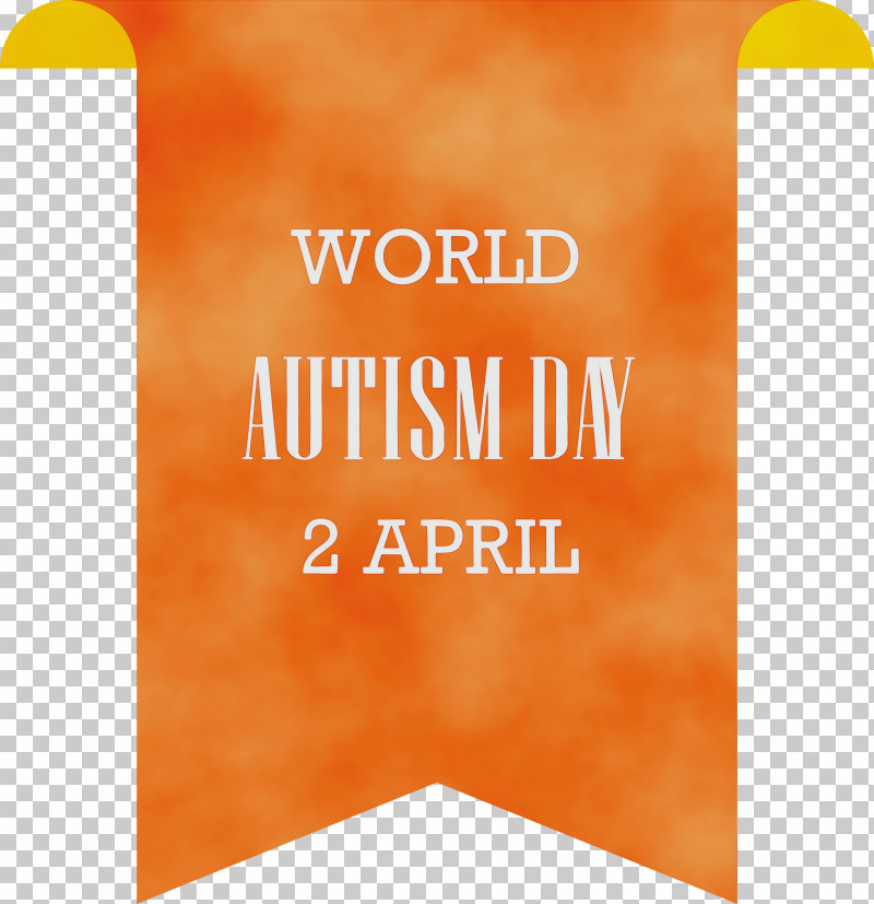 Orange PNG, Clipart, Autism Awareness Day, Autism Day, Orange, Paint, Text Free PNG Download