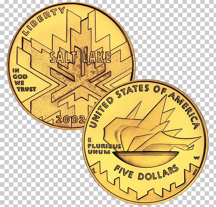 2002 Winter Olympics Gold Commemorative Coin Ounce PNG, Clipart, 2002 Winter Olympics, Badge, Coin, Commemorative Coin, Dollar Coin Free PNG Download