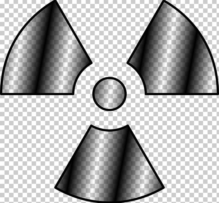 Radioactive Decay Nuclear Power Biological Hazard Radiation Symbol PNG, Clipart, Angle, Black And White, Cone, Hazard Symbol, Line Free PNG Download