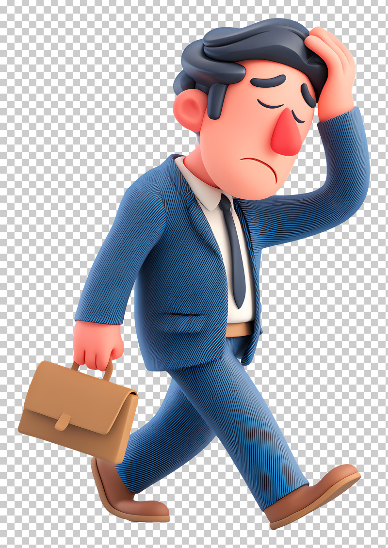 Businessman Bankruptcy - Sad Cartoon Businessman PNG
