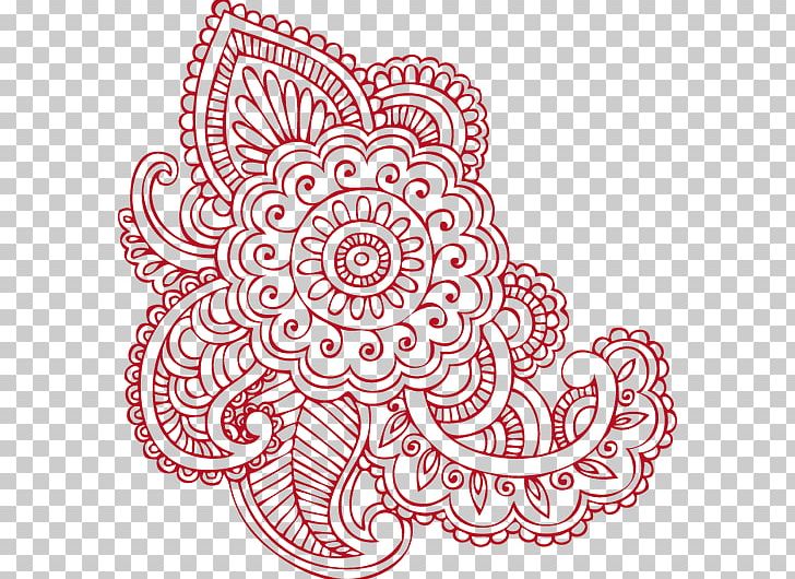 Mehndi Drawing Henna PNG, Clipart, Area, Art, Black And White, Circle, Drawing Free PNG Download