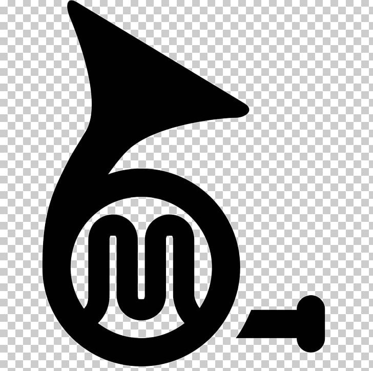 French Horns Computer Icons Trumpet PNG, Clipart, Area, Black And White, Brand, Brass Instruments, Bugle Free PNG Download