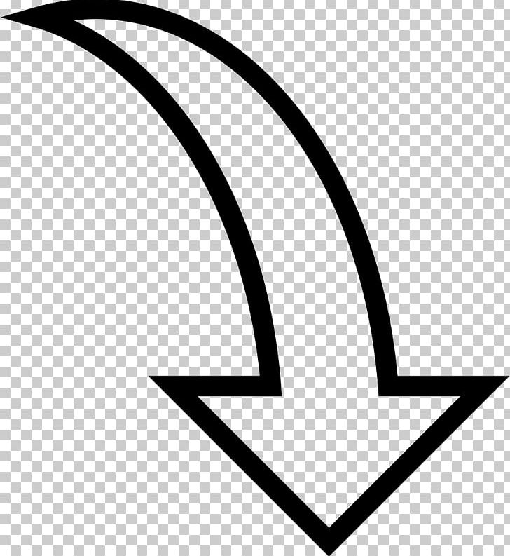 Arrow Curve Computer Icons Drawing PNG, Clipart, Angle, Area, Arrow, Black, Black And White Free PNG Download