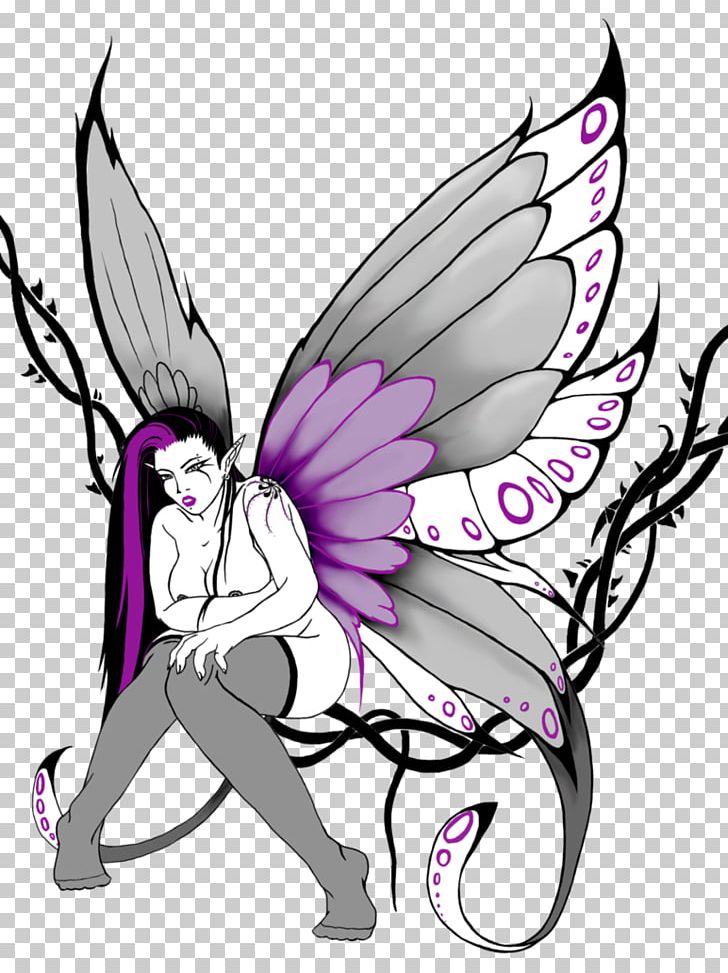 Fairy Tattoo Artist Drawing PNG, Clipart, Amy Brown, Art, Artwork, Black And White, Butterfly Free PNG Download