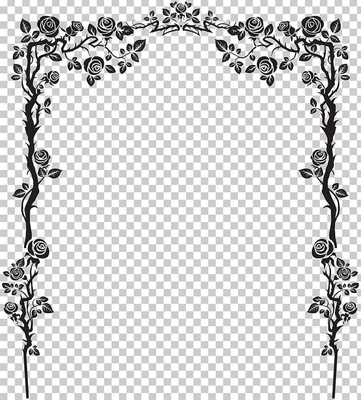 Flower Ornament PNG, Clipart, Art, Black And White, Body Jewelry, Branch, Clip Art Free PNG Download