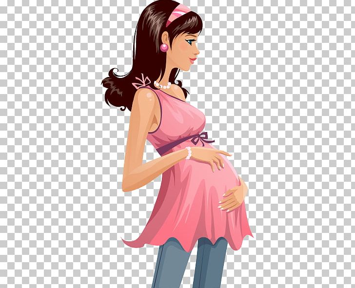 Pregnancy Woman Childbirth PNG, Clipart, Black Hair, Cartoon, Encapsulated Postscript, Fashion, Fashion Design Free PNG Download
