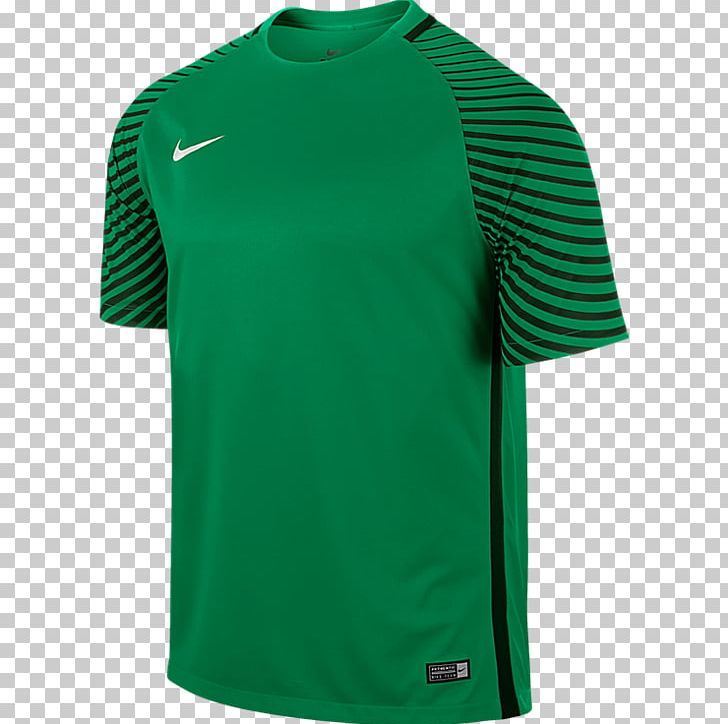 T-shirt Jersey Goalkeeper Sleeve Nike PNG, Clipart, Active Shirt, Clothing, Football, Goalkeeper, Green Free PNG Download