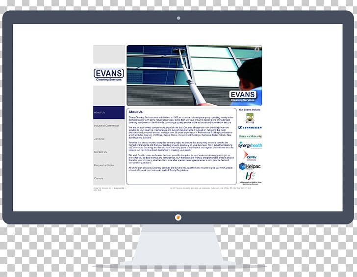 Web Design Evans Cleaning Services Brochure PNG, Clipart, Advertising, Brochure, Computer Monitor Accessory, Display Advertising, Display Device Free PNG Download
