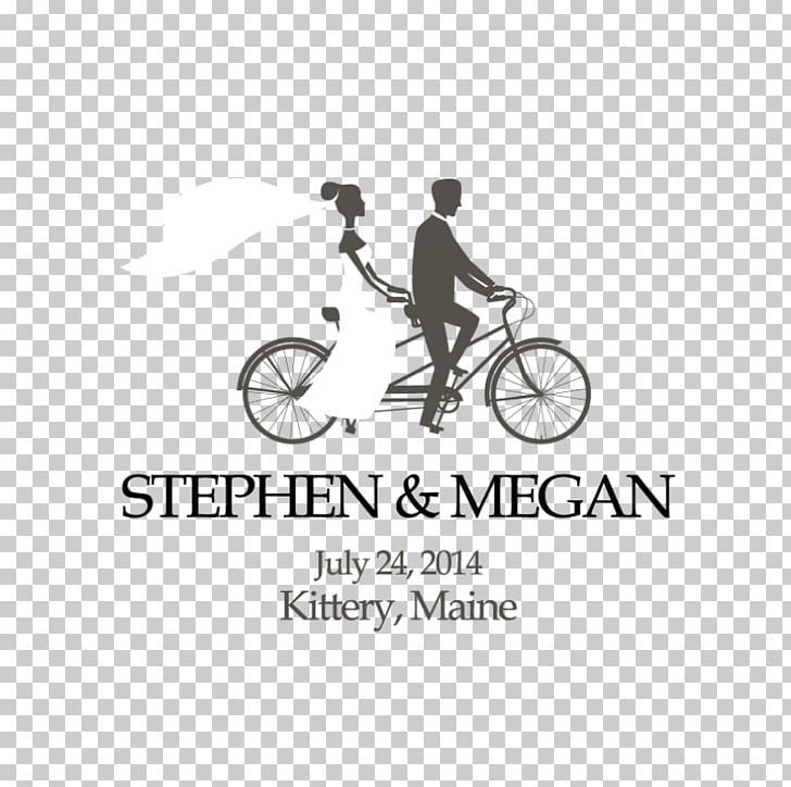 Wedding Invitation Cycling Bicycle PNG, Clipart, Bicycle, Bicycle Accessory, Bike, Black And White, Brand Free PNG Download