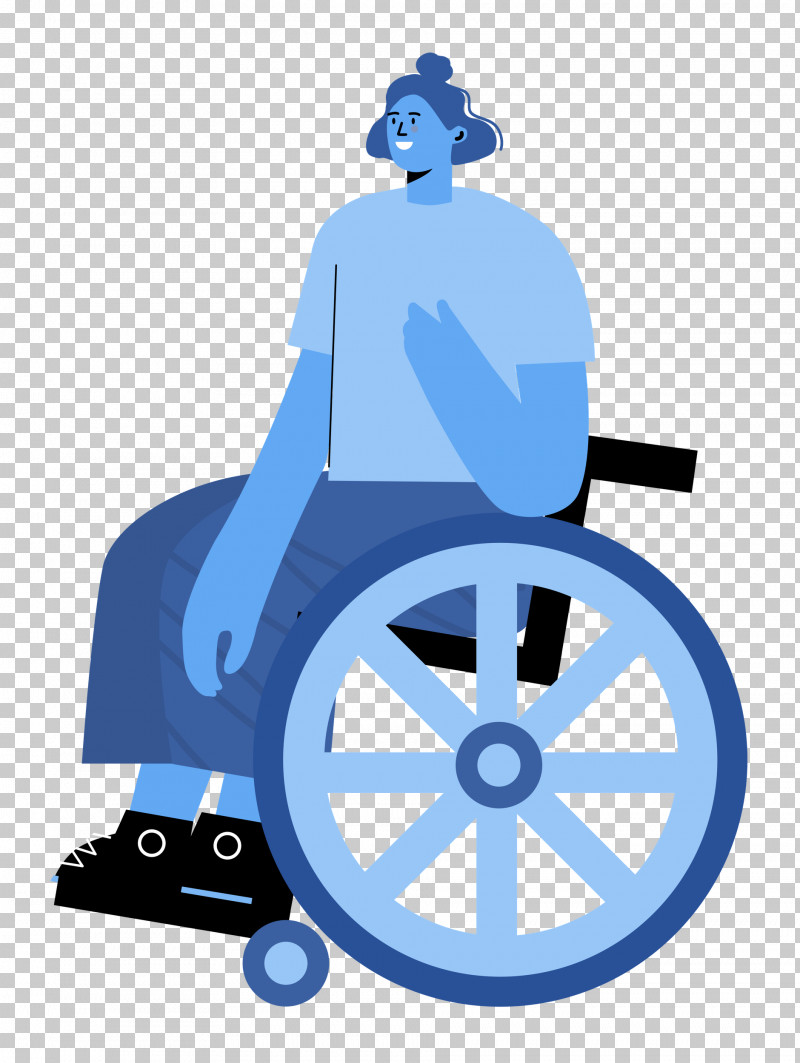 Sitting On Wheelchair Woman Lady PNG, Clipart, Behavior, Human, Lady, Meter, Microsoft Azure Free PNG Download