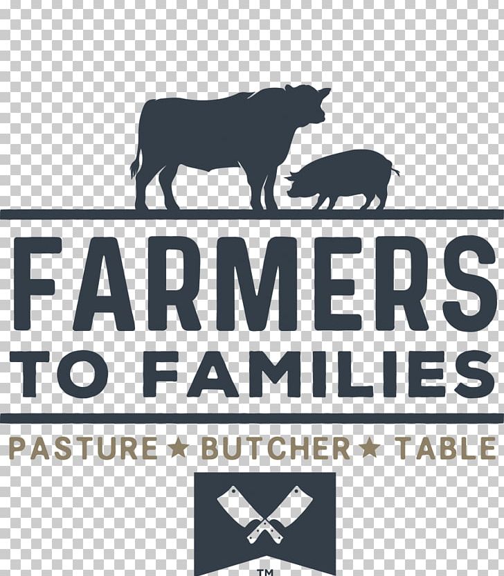 Cattle Farmer Organic Food Logo PNG, Clipart, Agriculture, Area, Black And White, Brand, Butcher Free PNG Download