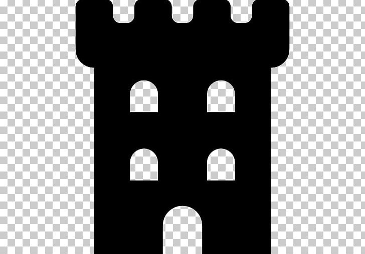 Computer Icons Castle Building Fortified Tower PNG, Clipart, Architecture, Black, Black And White, Building, Castle Free PNG Download