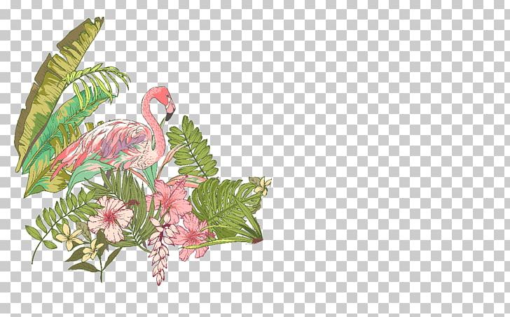 Bird Flamingos Crane Illustration PNG, Clipart, Animal, Autumn Leaf, Creative Work, Decoration, Flora Free PNG Download
