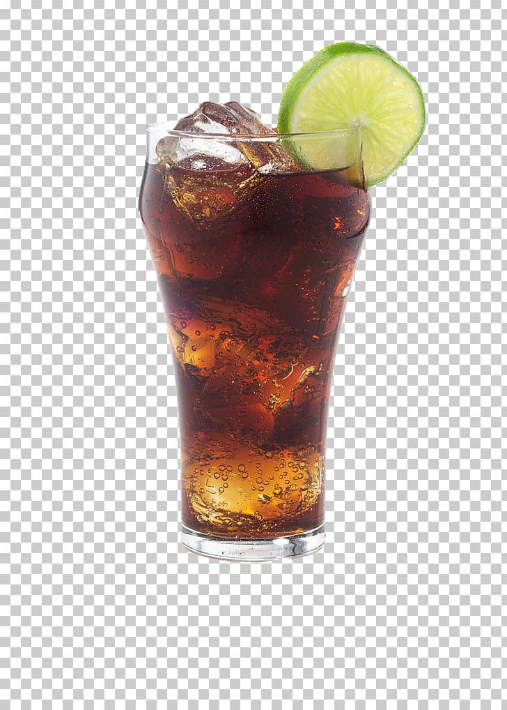 drinking rum and coca cola
