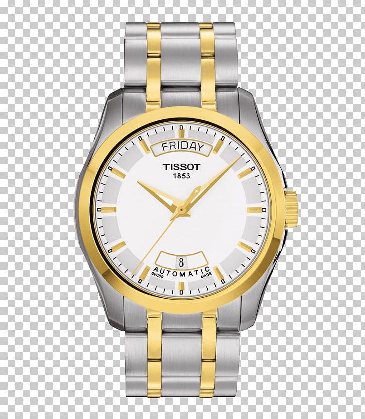 Tissot Watch Swiss Made Retail Strap PNG, Clipart, Accessories, Brand, Chronograph, Clock, Gold Free PNG Download
