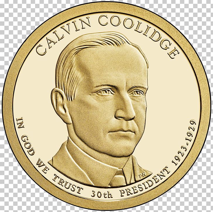 Calvin Coolidge President Of The United States Presidential $1 Coin Program Dollar Coin PNG, Clipart, Calvin Coolidge, Coins, Franklin D Roosevelt, Gold, Grace Coolidge Free PNG Download