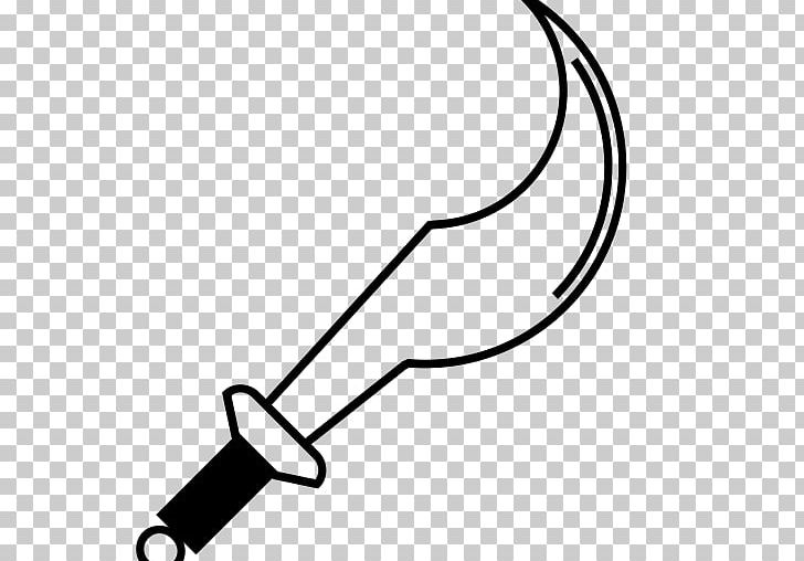 Sword Weapon Curve Line Computer Icons PNG, Clipart, Angle, Black And White, Blade, Computer Icons, Curve Free PNG Download