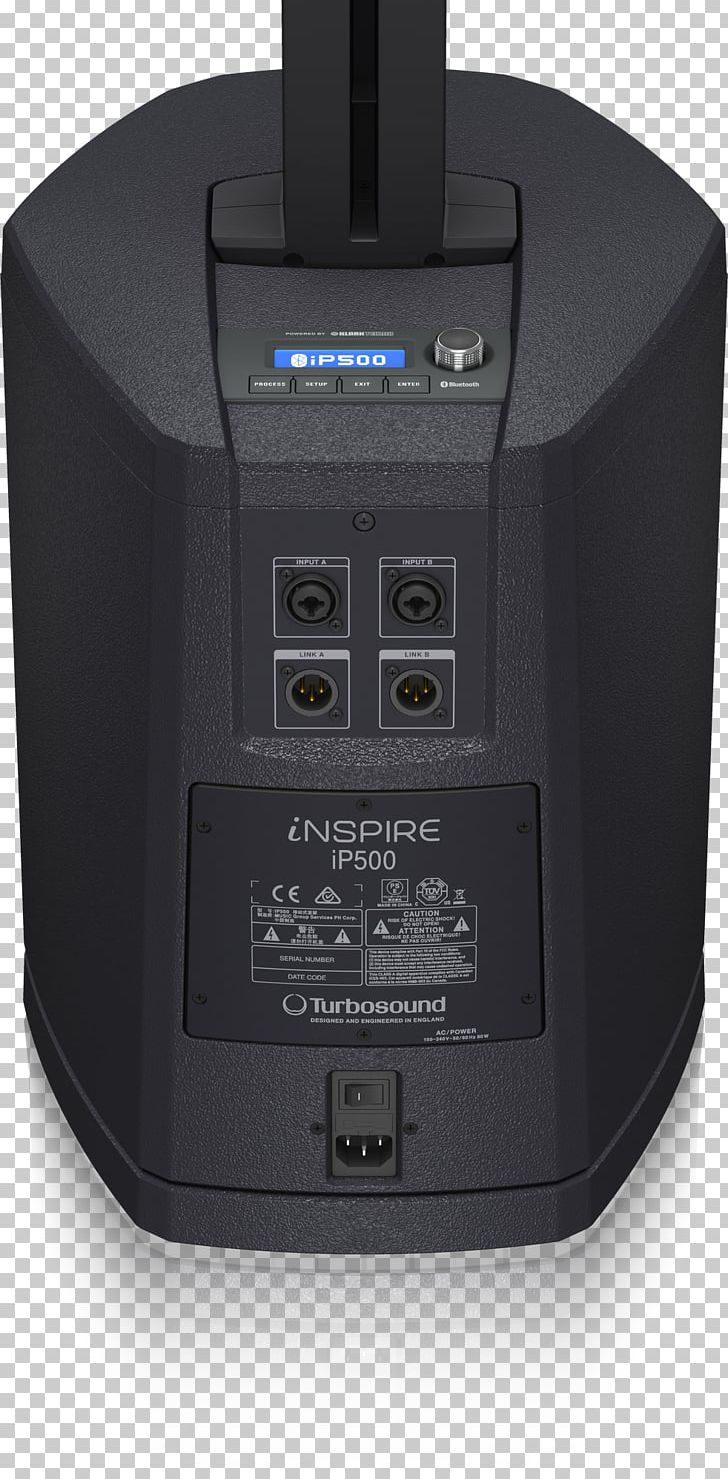 Turbosound INSPIRE IP500 Loudspeaker Turbo Sound Line Vertical Ativo 1000W 16x2 PNG, Clipart, Audio, Audio Power Amplifier, Electronic Device, Electronic Instrument, Electronic Musical Instruments Free PNG Download
