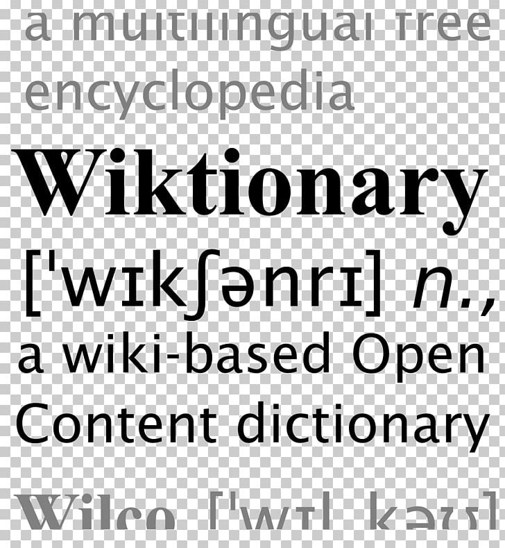 Wiktionary Wikimedia Foundation Dictionary Wikipedia PNG, Clipart, Angle, Area, Black And White, Definition, Dictionary Free PNG Download