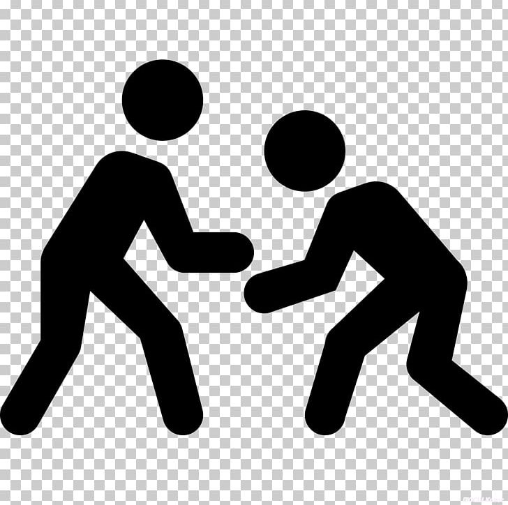 Computer Icons Wrestling PNG, Clipart, Area, Arm, Black, Black And White, Boxing Free PNG Download