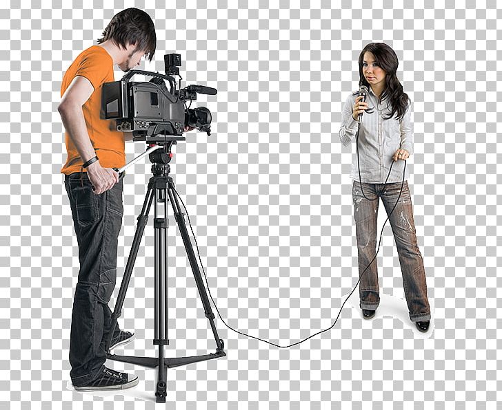 professional video camera on tripod png