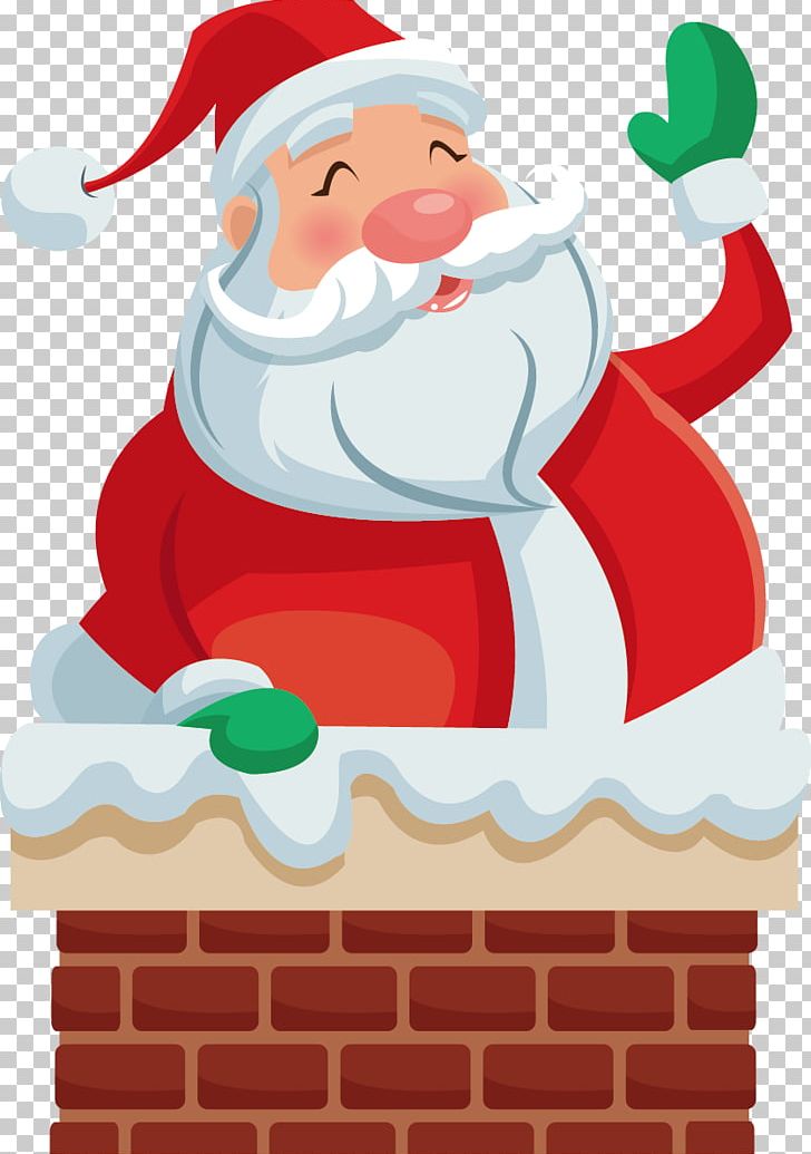 Santa Claus Christmas Chimney PNG, Clipart, 25 December, Cartoon, Christmas Decoration, Fictional Character, Happy Birthday Vector Images Free PNG Download
